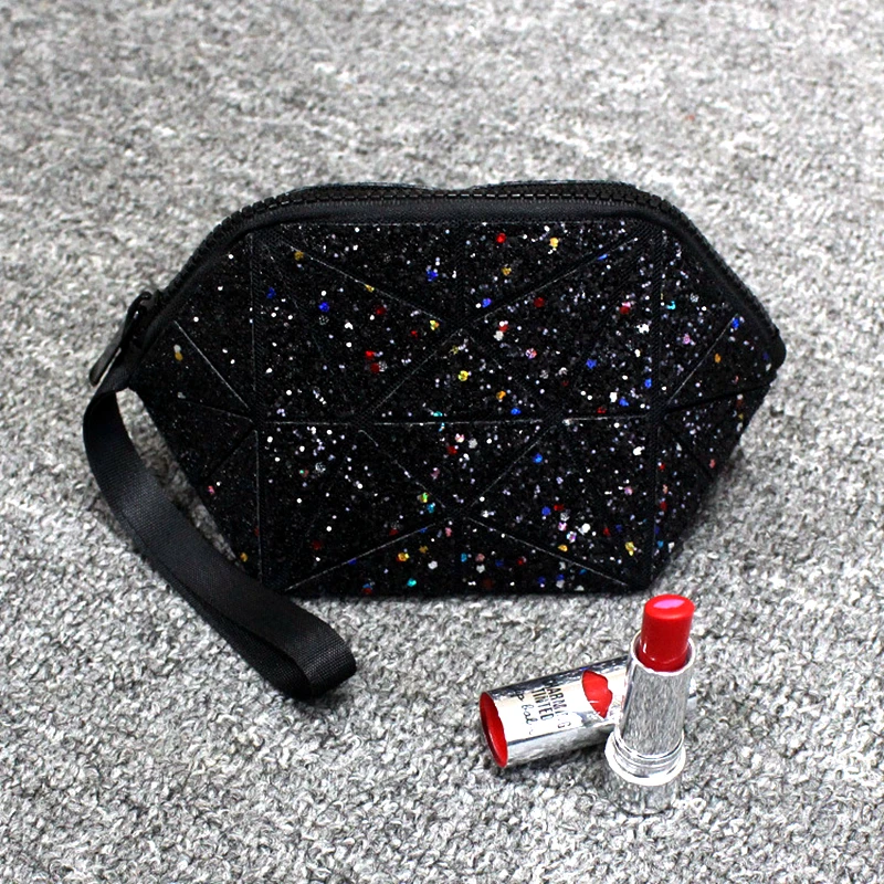 

new fashion Sequins women make up bag casual cosmetic bag cases travel organizer makeup case toiletry kit pouch beauty bags
