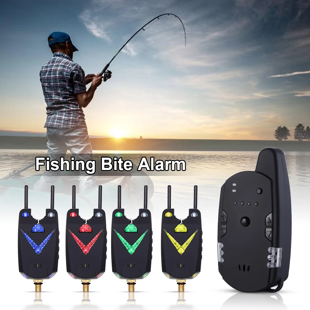

JY-59 Carp Fishing Bite Alarm Wireless Volume Sensitivity Sound Alert Waterproof Anti-off Bar Alert Set for Pesca