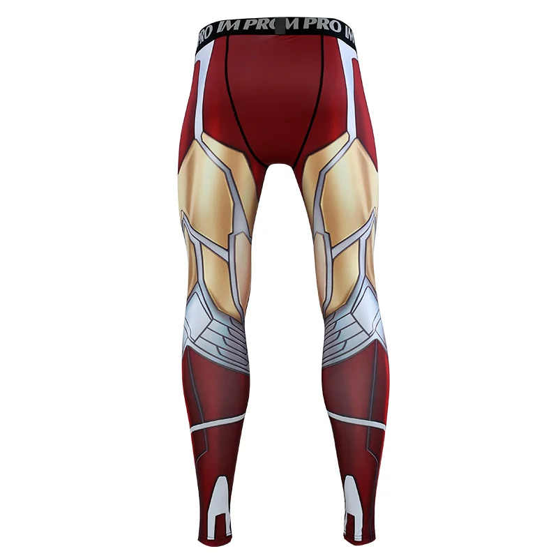 Avengers: Endgame Costume Iron Man Tony Stark Pants Cosplay Costumes Top Men Tights Sports Love You Three Thousands Times