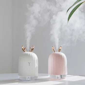 

220ml USB Ultrasonic Air Humidifier Aroma Essential Oil Diffuser Aromatherapy Air Purifier Mist Maker 7 Color LED Night Light