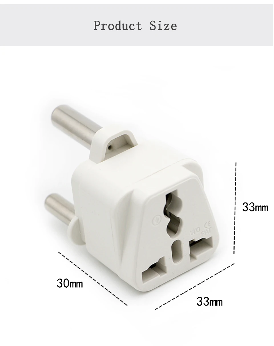 Large South African Adapter 2500W High Power Appliances Lightweight Socket Travel Hotel Home Use Chad India Nepal Bahrain (9)