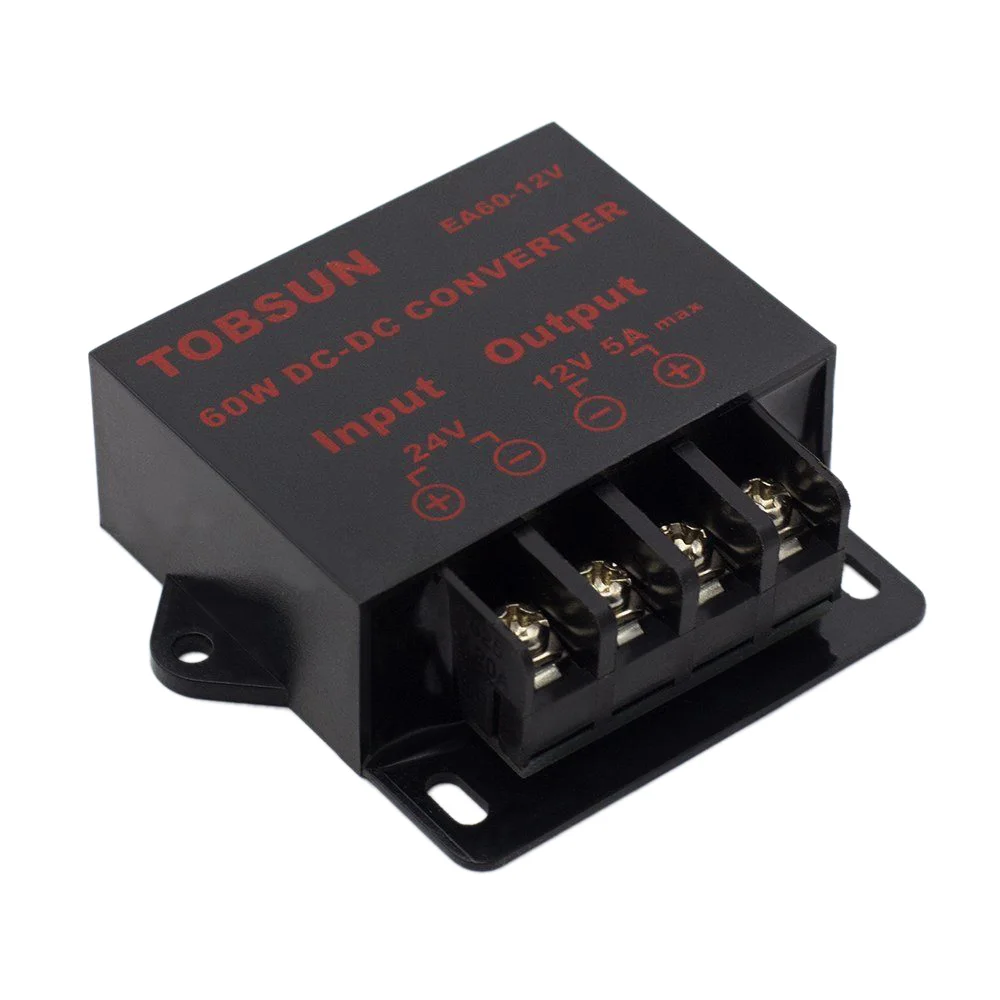 

DC 24V to DC 12V 5A 60W Transformer Converter Voltage Reducer Step Down Buck Module Power Supply for LED Strips Solar TV Camera