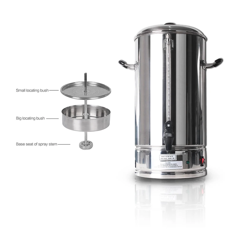 GZZT Stainless Steel Coffee Percolator For Coffee Shop Bar High Quality 6L/10L/15L Commercial Coffee Machine 110V-240V