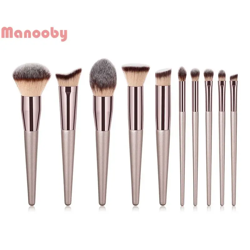 

Manooby 1pcs Makeup Brushes Women Cosmetics Tool Professional Powder Foundation Eyeshadow Lips Makeup High Quality Hair Brushes