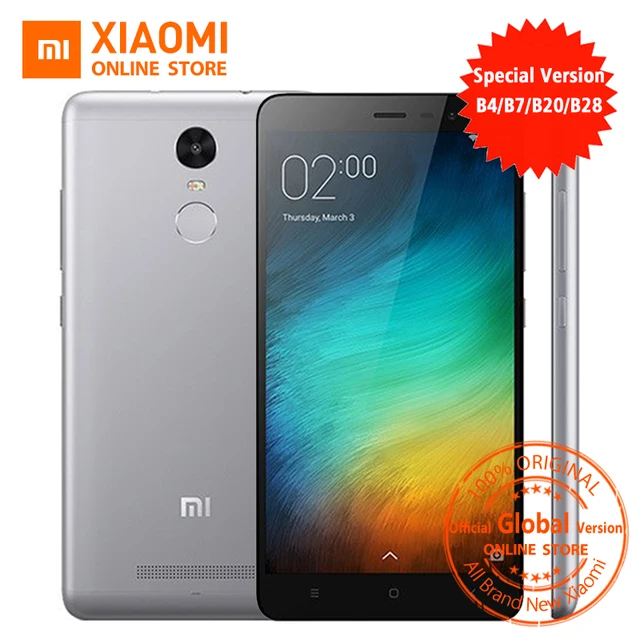 Официальный глобальный версия xiaomi redmi note 3 pro prime специальный издание Смартфон 5.5 Дюймов 3 ГБ 32 ГБ 16.0MP и B4 B20 B28 LTE