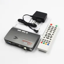 Digital HDMI DVB-T T2 TV Box VGA AV CVBS TV Receiver Converter with USB Socket dvb-t2 Tuner for MPEG-2 With Remote Control