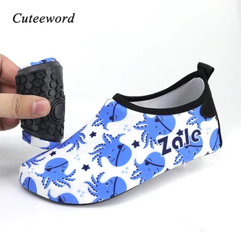 

Children beach shoes summer barefoot water shoes unisex baby socks 2019 new boys girls swim warm non-slip cartoon diving shoes