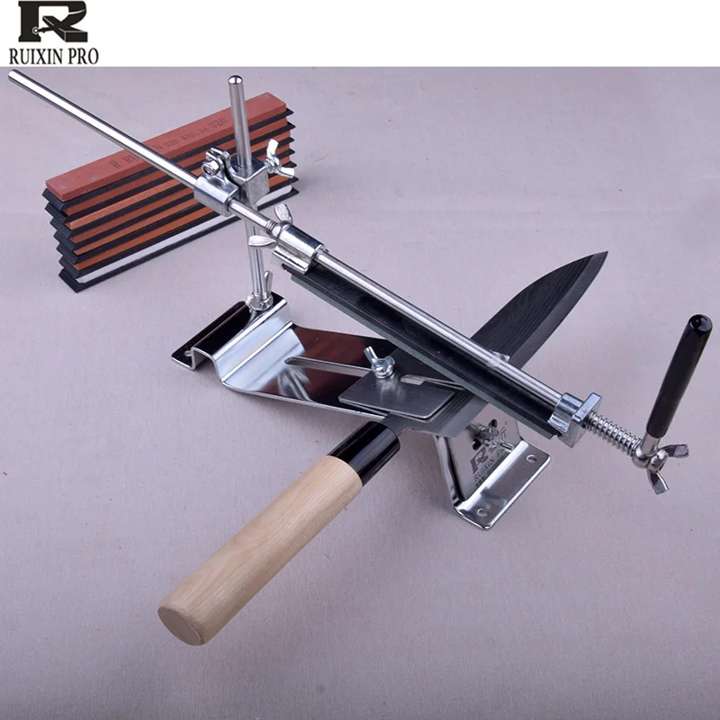 

New update iron steel knife sharpener Professional Kitchen Knife Sharpener Sharpening Fix Fixed Angle with stones