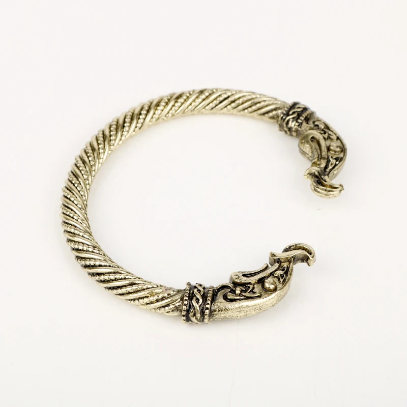 Винтажный серебряный браслет с драконом, ювелирные изделия, модные аксессуары, Викинг, мужские часы наручные браслеты-манжеты для женщин, браслеты