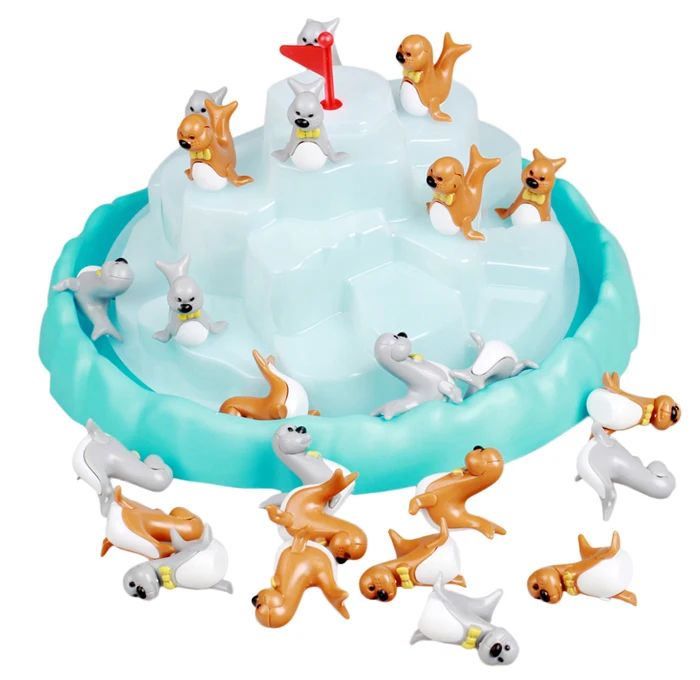 Iceberg Seals Stacking Up Fun Novelty Toys Desktop Tabletop Games For