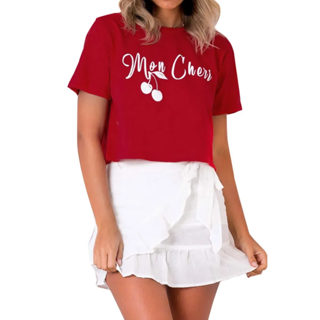 

SAGACE Fashion Womens T-shirt 2019 Harajuku Summer Short Sleeve Casual O-Neck Tops Casual Loose Short T-Shirts Womens Shirts new