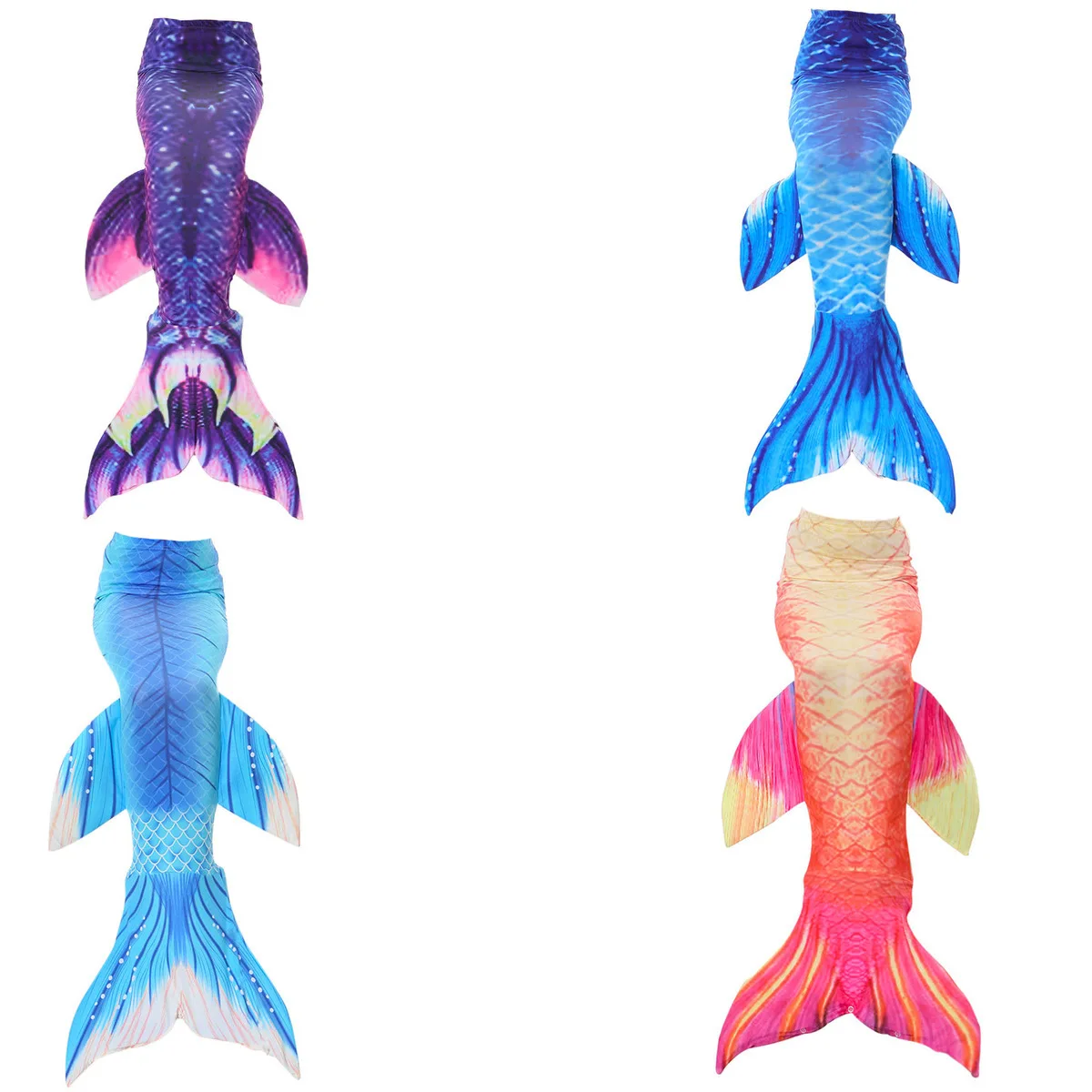 

children little girls mermaid tail tails for swimming women adult costume swimmable kids for adults party swimsuit bathing suit