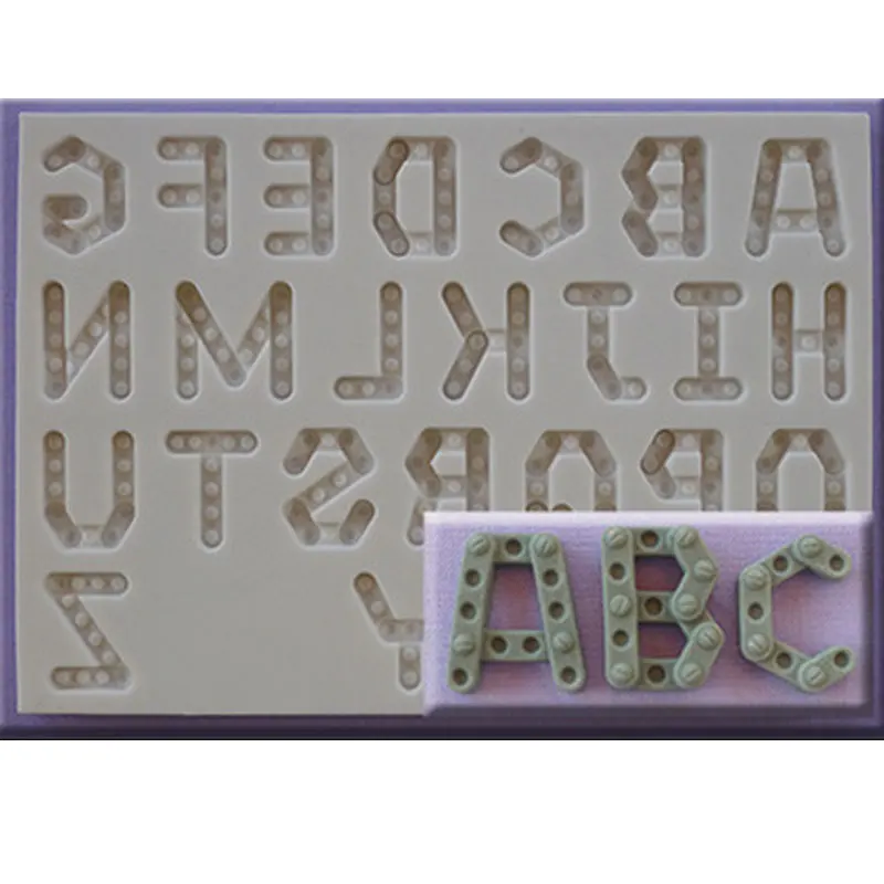 

Cupcake Liners Digital English Cake Mold Number Letter and Mould Silicone DIY Alphabet Symbol Fondant Tool Home