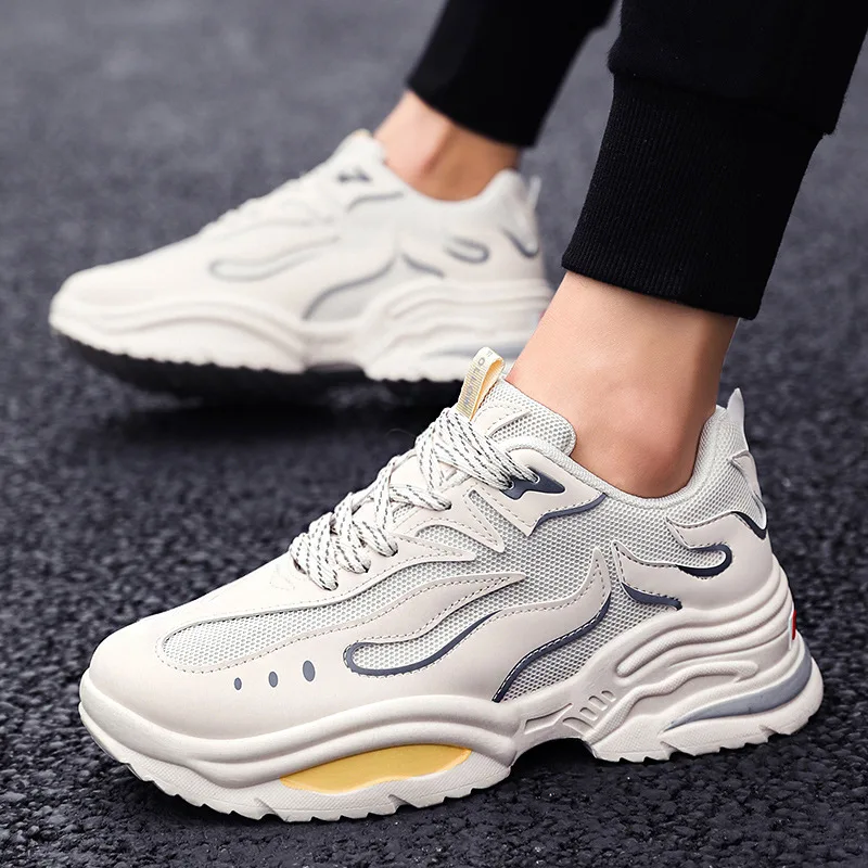 cheap Designer Hip Hop Mens flame dad sneakers Casual Shoes Men Tenis Sapato Masculino men High Top Sneakers Basket Man shoes