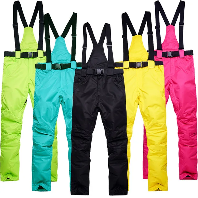SJ-Maurie Bib лыжные водонепроницаемые штаны теплая зимняя верхняя одежда спортивные зимние штаны лыжные брюки Solid Большие размеры однотонные Сноубордические штаны