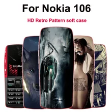 Чехол с рисунком HD для Nokia 106(), мягкий ТПУ чехол для телефона, задняя крышка для Nokia 106, корпус, бампер TA-1114, тонкий чехол s