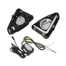 Car Flashing led drl daytime running light For 18year Brand new Toyota RAV4 Day Lights fog lamp hole cover function Signal light Car Flashing led drl daytime running light For 18year Brand new Toyota RAV4 Day Lights fog lamp hole cover function Signal light