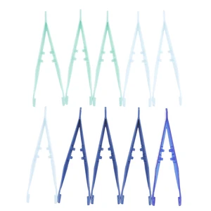 Пластиковый зажим для террариума, 1 шт./10 шт., инструмент для кормления, Нескользящие зажимы для бутылки, щипцы для черепахи, противоскользящие стерилизуемые щипцы, пинцет для рептилий - изображение