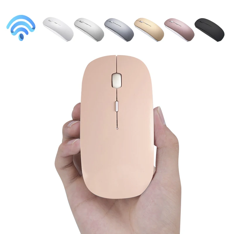 Dwiray Wireless Rechargeable Mouse with USB Receiver for PC Computer Laptop Gaming Mice 1600 DPI Optical Silent Noiseless Mouse