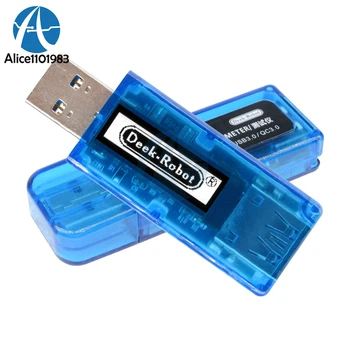 

65W 3A 0.91 Inch OLED Display USB 3.0 Current Voltage Power Detector Tester Battery Voltmeter Ammeter Charger Doctor DC 3.7-22V