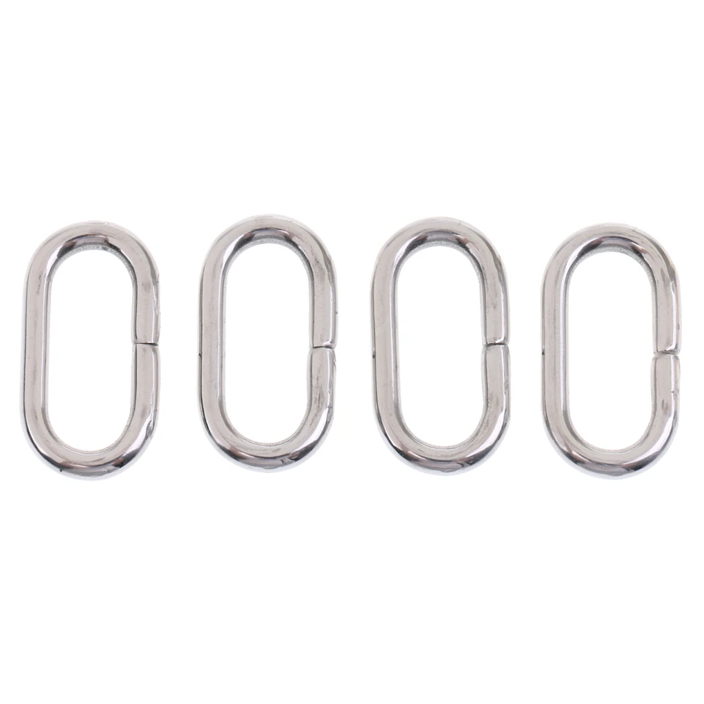 5 Piece Stainless Steel Nylon Watch Band Retainer Loop Ring with Buckle Pin 18mm-24mm Watchmaker Replacement