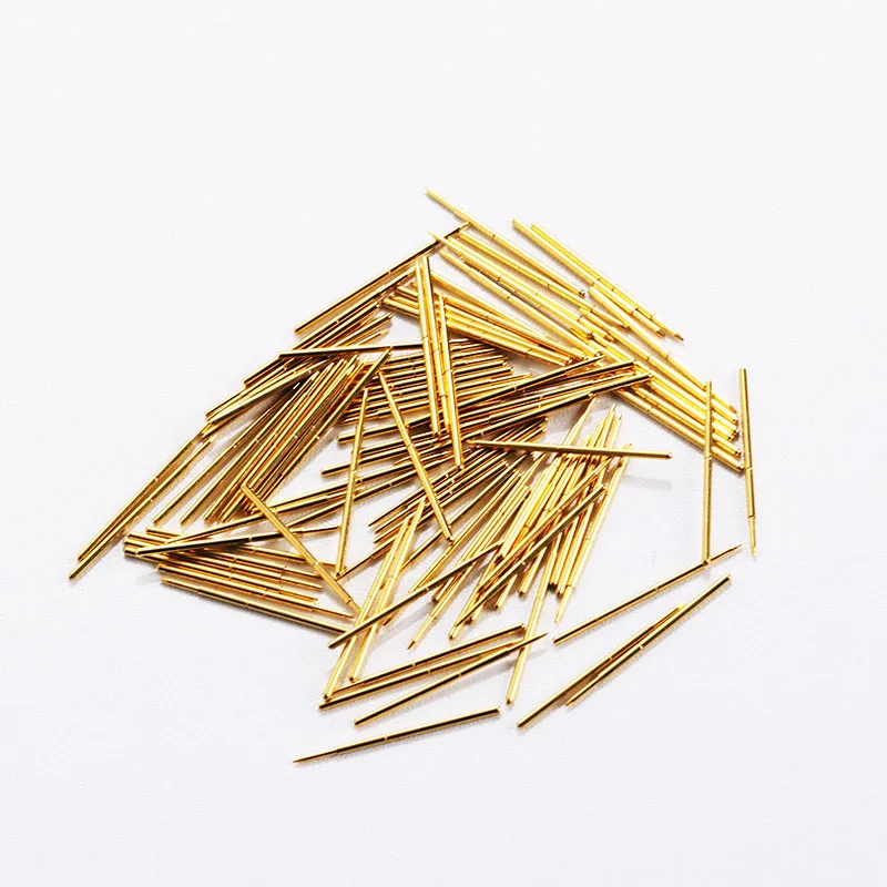 New Electronic Products PA50-F1 Metal Probe Needle 100 / Package Nickel-Plated Spring Test Probe Length 16.35mm Probe