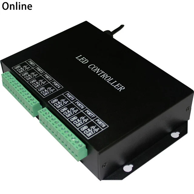 Special Offers programmable strip controller,DMX512 controller,support WS2811,WS2812,APA102,DMX512,etc.free software,high reliability