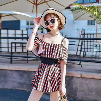 

Cotton Lycra Two-Pieces Crochet Beachwear Plaid Women Sexy Tight Beach Wears Multi Occasion Comfort Female Dress Cover Ups