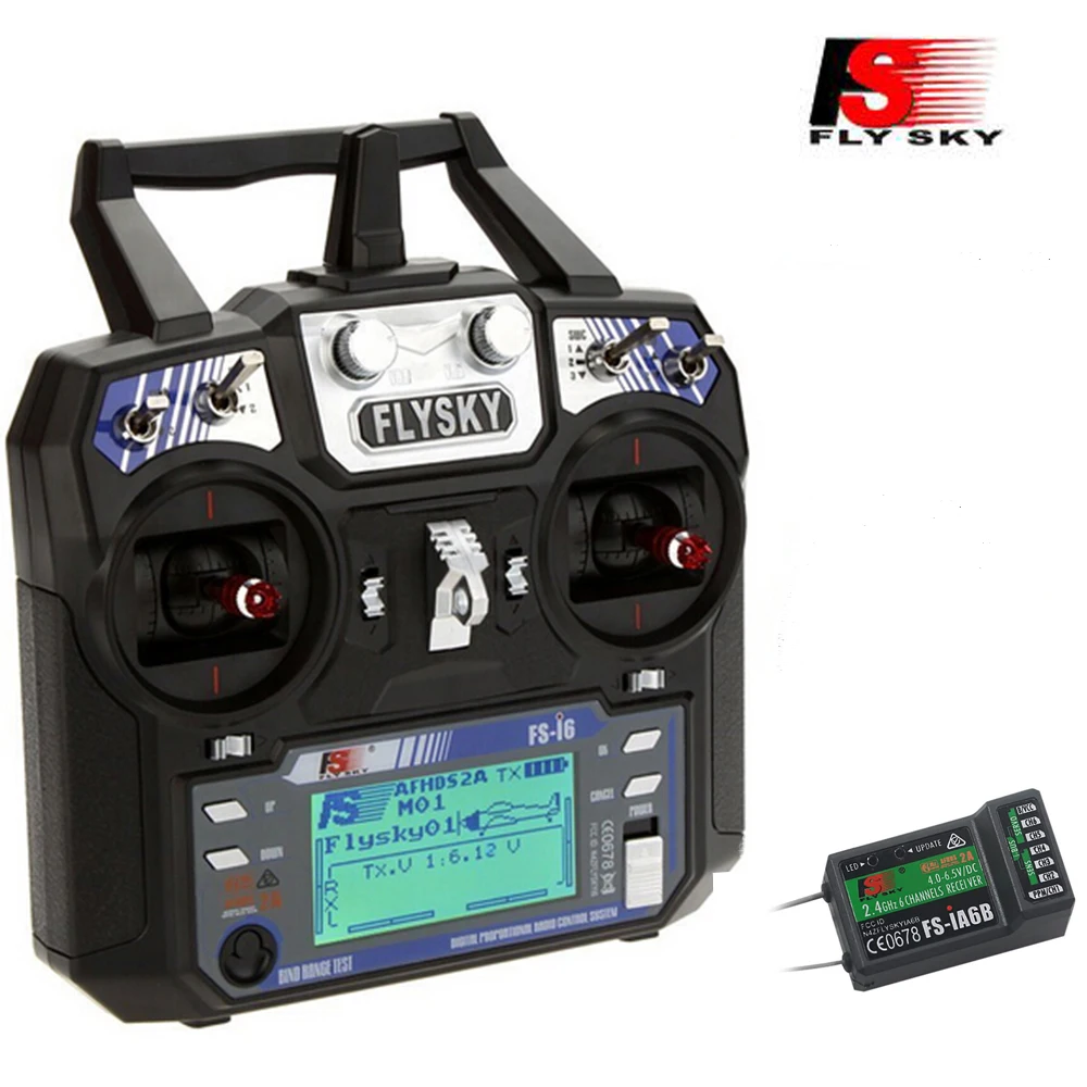 

Flysky FS-i6 FS I6 2.4G 6ch RC Transmitter Controller FS-iA6 or FS-iA6B Receiver For RC Helicopter Quadcop Glider drone