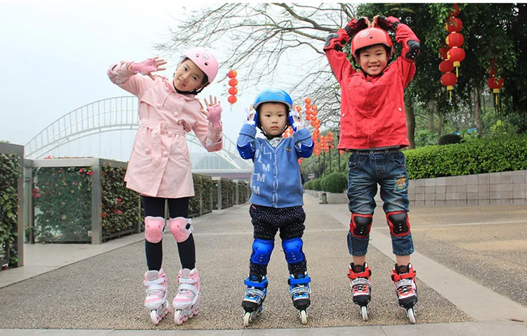 Детские роликовые коньки из ABEC-7 ось подшипник, размер можно регулировать скейт обувь, флэш-диски роликовые коньки обувь с защитой