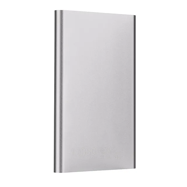 Ультратонкий 12000 mAh Портативный USB внешний аккумулятор зарядное устройство портативная зарядка для телефона повербанк внешний аккумулятор банк