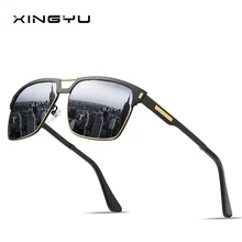 Мужские поляризованные солнцезащитные очки в классическом стиле, зеркало для вождения, рыбацкое зеркало, весенние металлические солнцезащитные очки