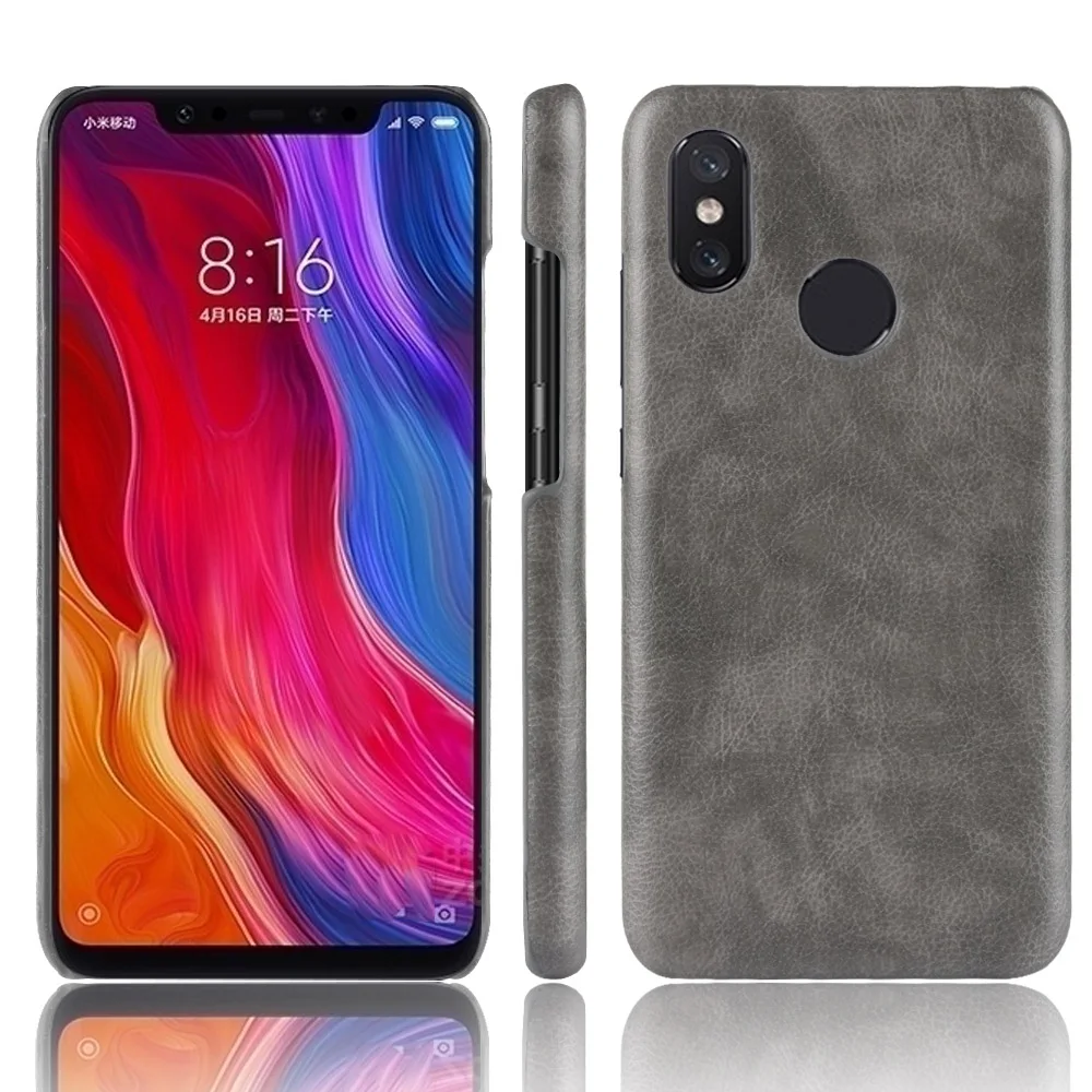 MSK для xiaomi mi 6X/mi 8/mi 8 SE/mi x 2S Текстурированный чехол телефона личи Изысканная мода