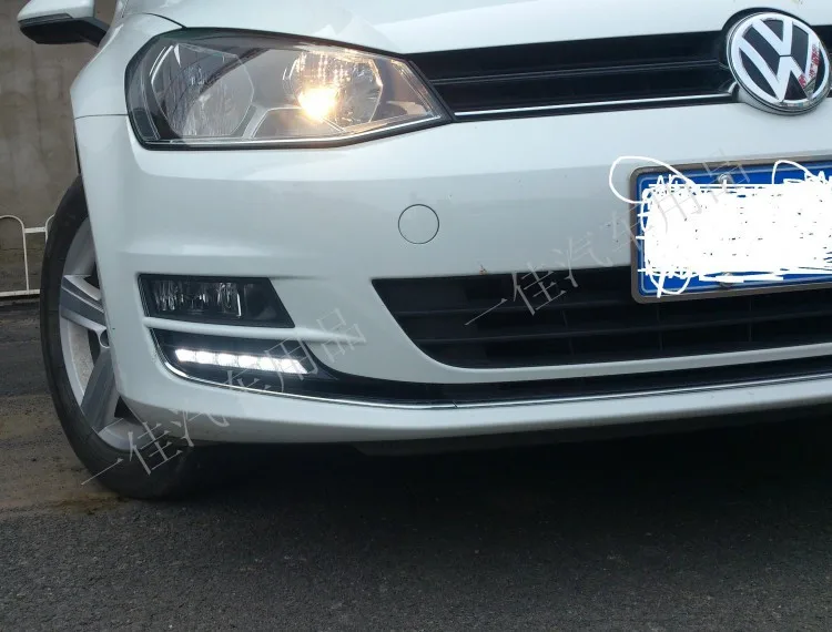 для VW Гольф 7 2014 СИД DRL фары дневного света высокие яркие прочные с функцией переключения высокое качество быстрая бесплатная доставка для VW Гольф 7 2014 СИД DRL фары дневного света высокие яркие прочные с функцией переключения высокое качество быстрая бесплатная доставка