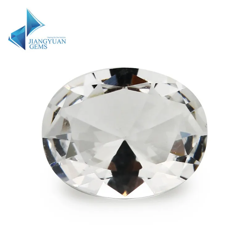 2x313x18mm White Color Oval Shape Loose Glass Gemstone Glass Beads