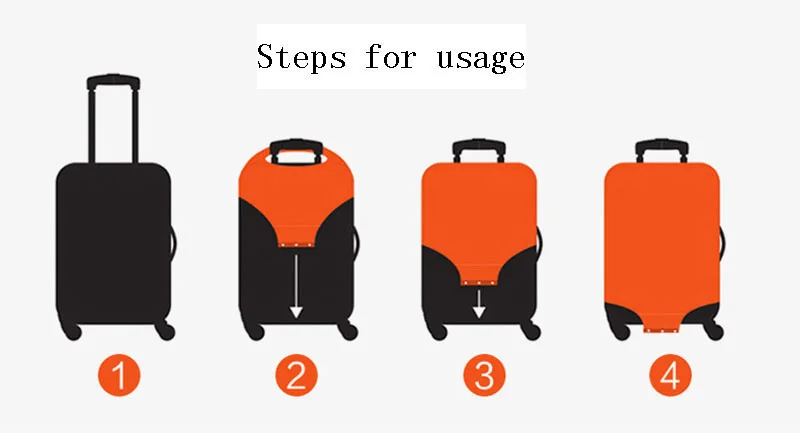 Эластичные Защитные чехлы для багажа с животным узором, Чехол для багажа, подходит для 18-32 дюймов, пылезащитный чехол для чемодана, аксессуары для путешествий