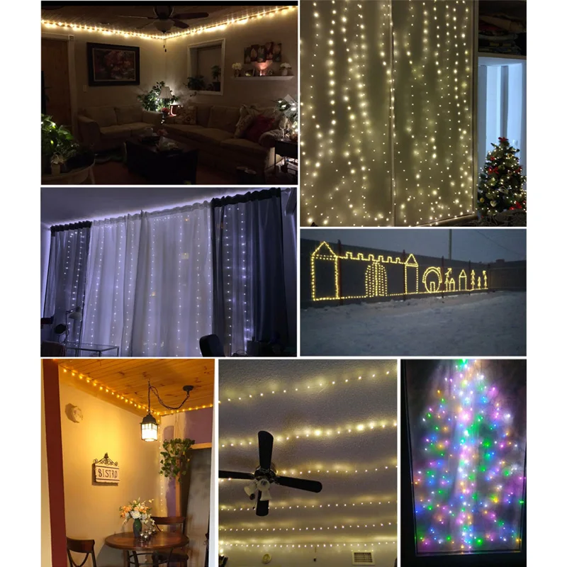 Skup Najdłuższy wodoodporny dom na zewnątrz 30M 50 100M LED Fairy światła uliczne dekoracje girlandy świąteczne wesele nowy rok Garland