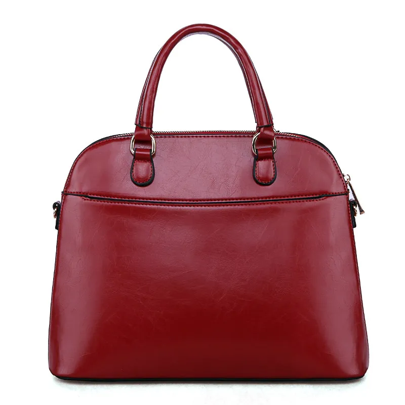 Women Retro Shell Bag New Fashion Patchwork font b Handbag b font Concise Plain PU Leather