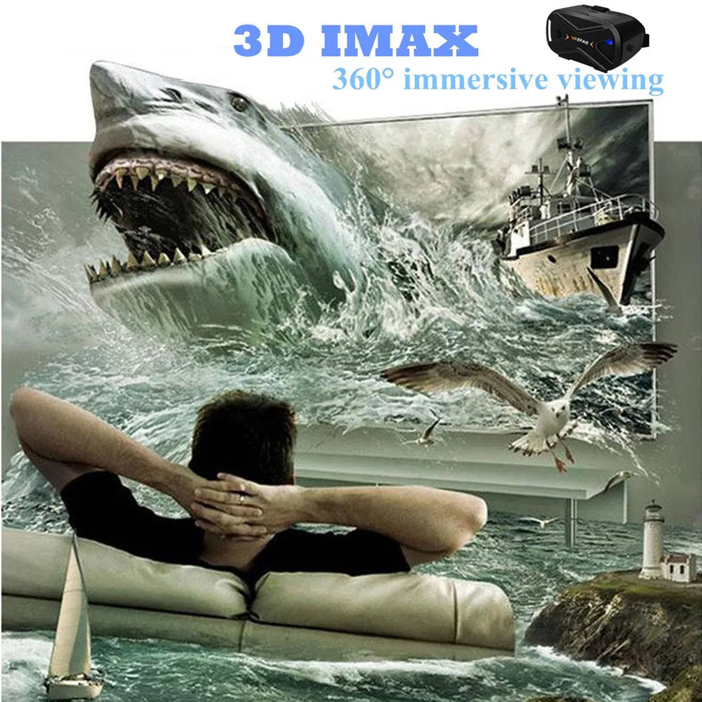 Очки виртуальной реальности Great Lens VR для LG Samsung Huawei Visore 3d фильмы видеоигры очки с