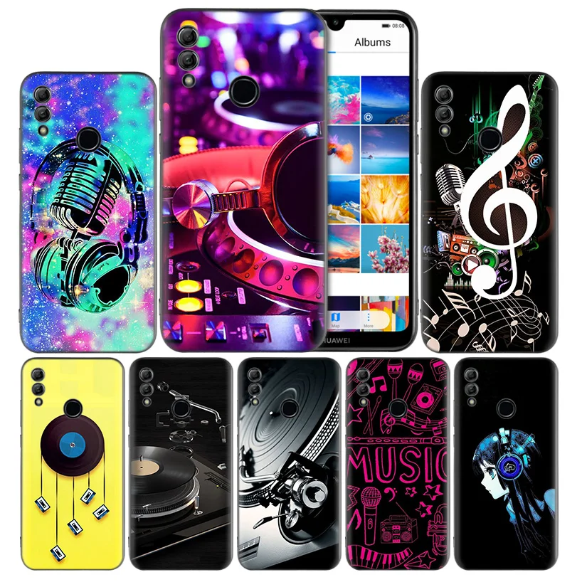 

DDJ DJ Music Silicone Case Cover for Huawei Honor 8X 8C 8A 8S 10 10i Lite Play V20 Y9 Y7 Y6 Y5 Prime 2018 2019