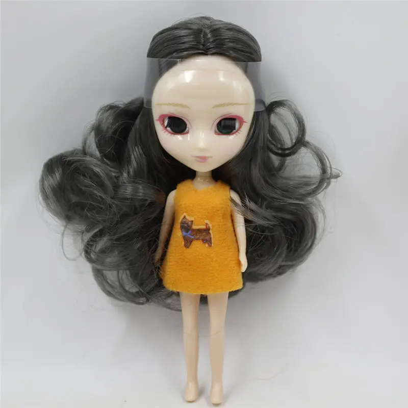 Ледяная Обнаженная мини-кукла Pullip много видов цветов волос, одежда случайный BJD - Цвет: 9016
