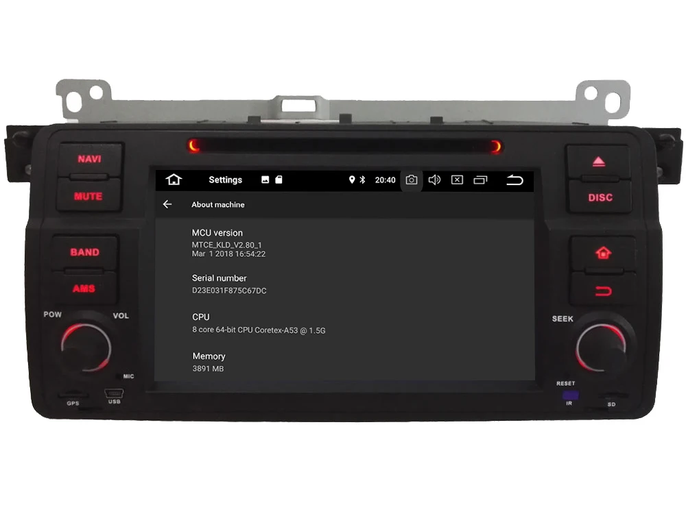 Perfect 7" Octa Core 4G Android 8.1 4GB RAM 64GB ROM Car DVD Player Radio Stereo GPS Glonass For BMW M3 3 Series E46 318i 320i 325i 328i 4