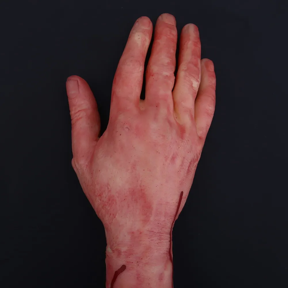 

Hot Sell Fake Latex Life Size Limbs Broken Hands Broken Feet Blood Hand Halloween Props Decorated Halloween Supplies5ZHH027