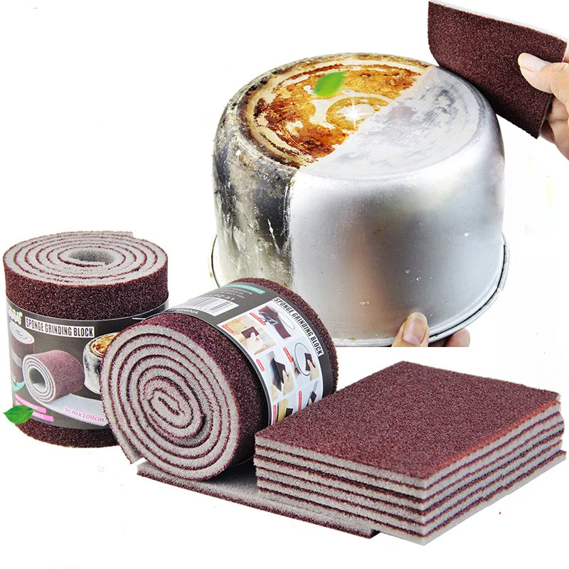 

Emery Rag Nano Clean Dishwashing Sponge Scrub Pot Brush Super Strong Rust Decontamination Dish Cloth Brush Pot