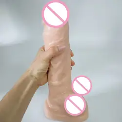 Фаллоимитатор Реалистичная новая кожа чувство реалистичный пенис фаллоимитатор очень большого размера с присоской интимные игрушки для