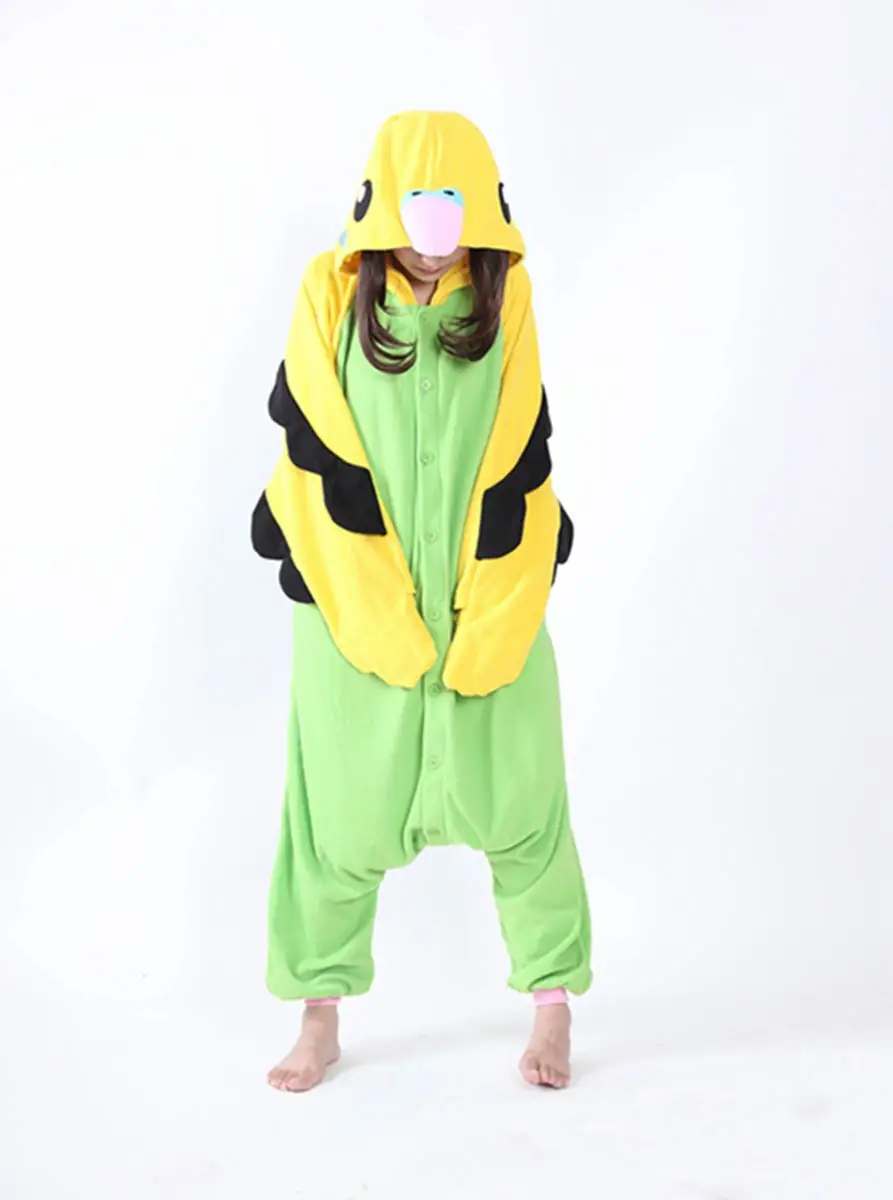 

Kigurumi Animal Parrot Pyjamas Adult Onesie Unisex Pajamas Jumpsuits Romper Halloween Christmas Party Costumes Sleepwear