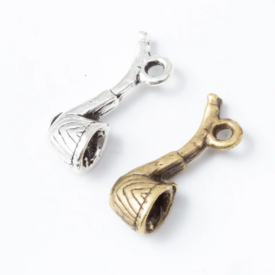 

RAINXTAR Fashion Alloy Tobacco Pipe Charms For Grandpa 7*20mm 100pcs AAC496