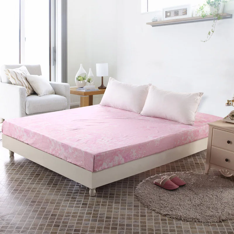 Comwarm الطباعة الأزهار الشمال نمط ورقة السرير غطاء الهندسية النباتات المعمرة حامي فراش السرير شرشف ل فندق المنزل