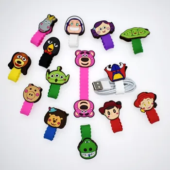 

30pcs/lot Cartoon Cute Cable Winder Headphone Earphone Cable Wire Organizer Cord Holder For iphone samsung