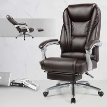Офисное кресло из воловьей кожи, многофункциональное офисное компьютерное кресло, поворотное кресло, кресло для босса, бытовой шезлонг, геймер